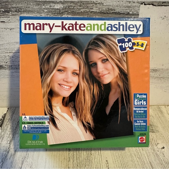Mary Kate And Ashley Olsen Mattel 2002 Puzzle 100 Pieces Sealed NEW - Picture 1 of 3